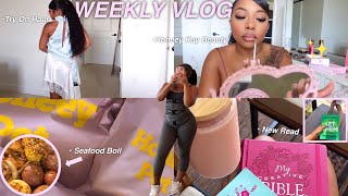 VLOG GETTING BAPTIZED HAIR APPOINTMENT TRY ON HAUL RESETTING FT ULA HAIR