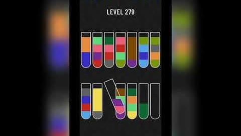 Water sort puzzle level 279