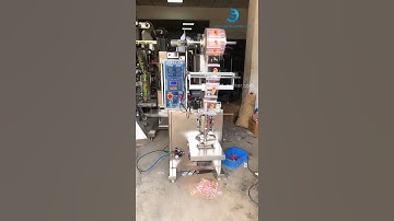 Automatic mango juice vertical bag form fill seal packaging machine packing video