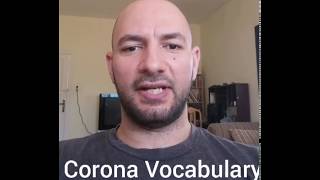 Corona Vocabulary - كلمات انجليزي عن فيروس كورونا