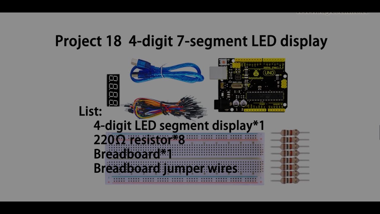 Super kit: 4-digit LED segment display