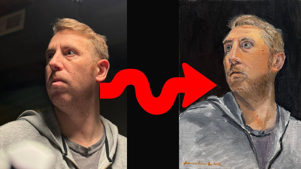 Painting A Self Portrait in Oils