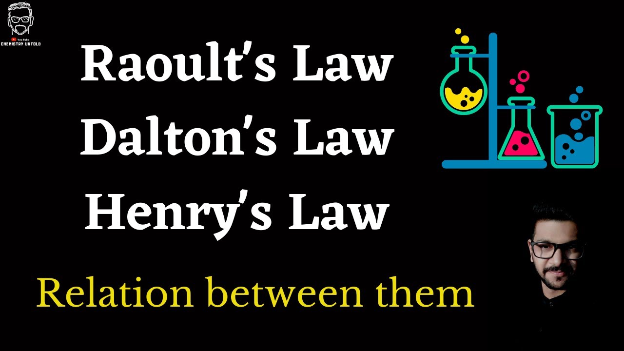 Henry's Law | Dalton's Law | Raoult's Law | Gaseous State | Solution & Colligative | Vapour Pressure
