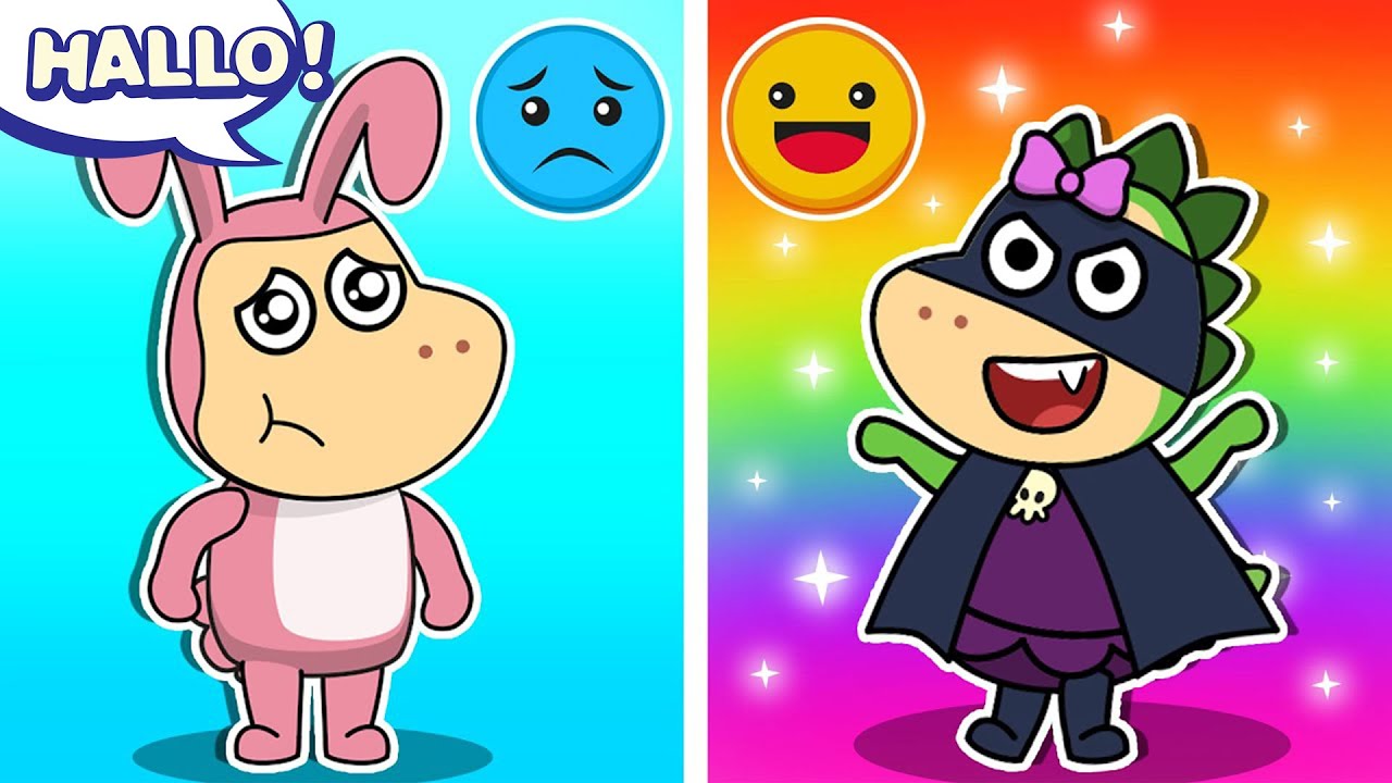 🎃👻 Spikes gruseliges Halloween-Kostüm! 🍬 und andere Spiel- & Lern-Geschichten für Kinder