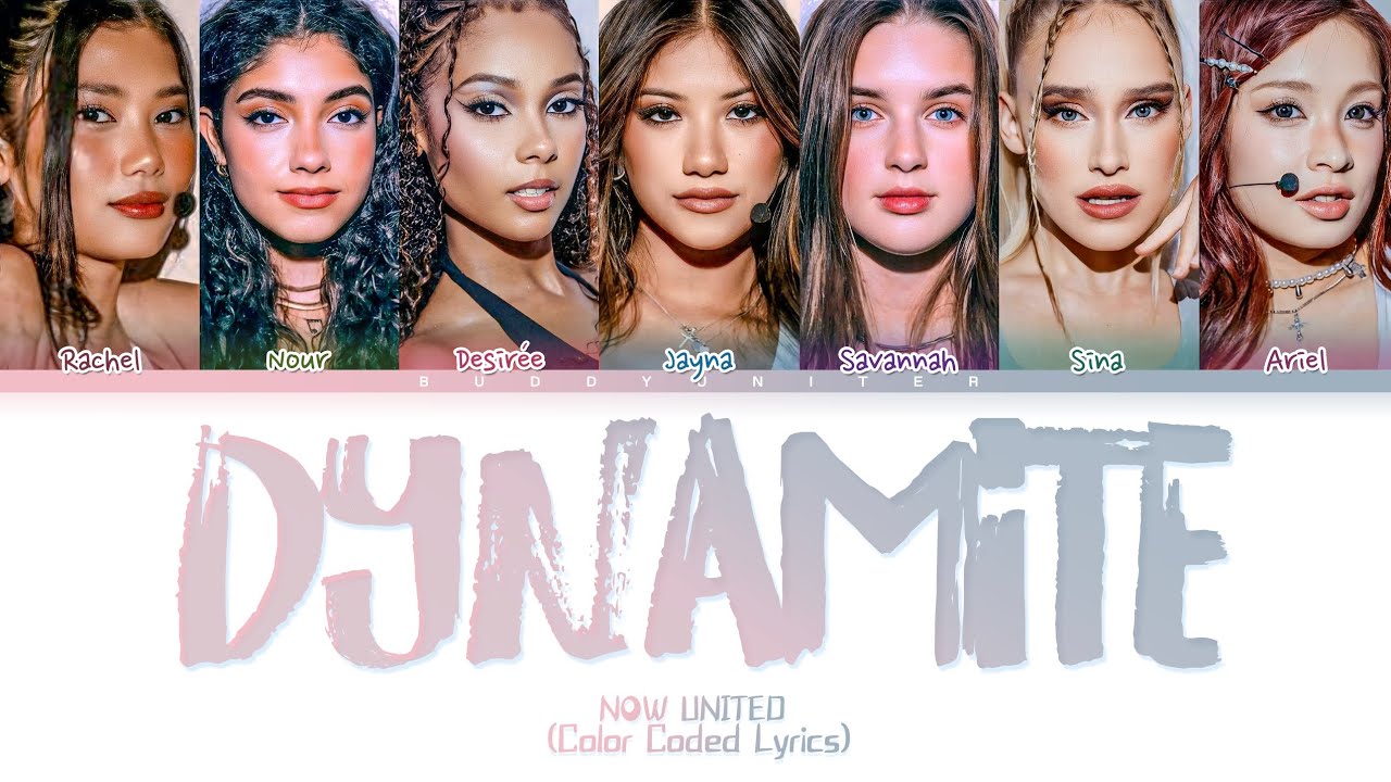 [AI COVER] NOW UNITED 'Dynamite (Original by BTS)' Lyrics (Color Coded Lyrics)
