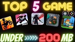 TOP 5 BEST OFFLINE GAMES UNDER 200MB || BEST GAMES FOR ANDROID & IOS || #games screenshot 2