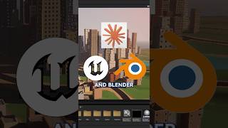 City Made By Claude #claude #aitools #blender #unrealengine #tutorials  #shorts