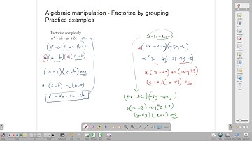 Factorizing by grouping