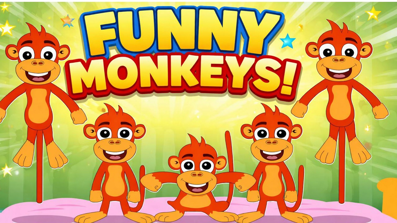 Five Little Monkeys 🐒 | Kids Songs & Nursery Rhymes - YouTube