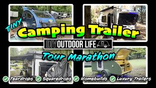 CAMPING TRAILERS! Teardrop Trailers, Squaredrops, Luxury Trailers &amp; Homebuilt!