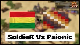 Age of Empires 3- Ethiopia Vs Inca | SoldieR Vs Psionic | Aoe3 DE | 1v1 Pro Game | 4K