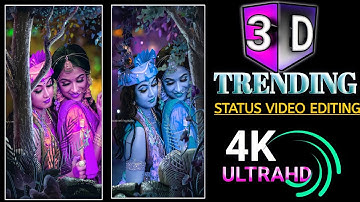 New 3D Trending Behind Object Status Video Editing |Photo motion video status editing alight motion