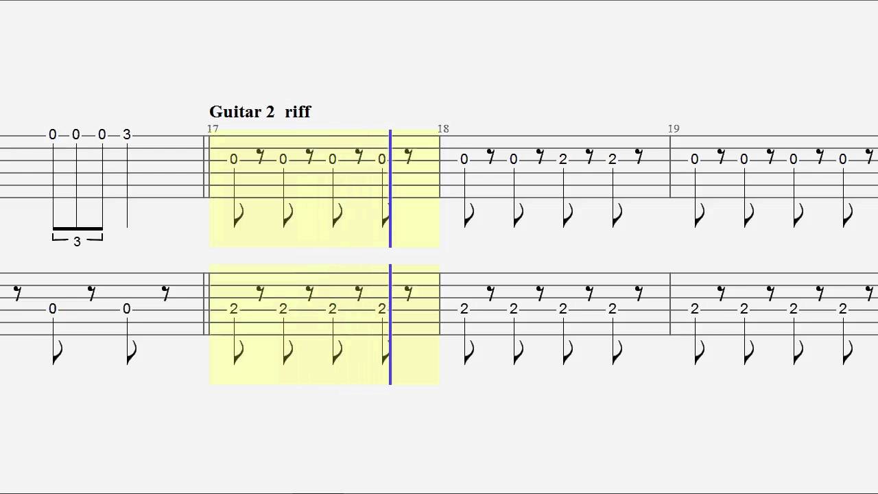 Guitar Duet Sail Guitar Tab YouTube
