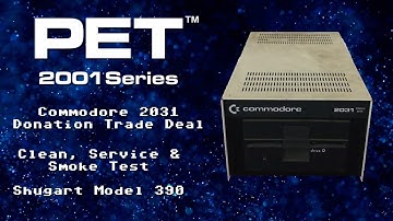 Commodore PET 2031 Floppy Disk Drive Cleaning, Service & Testing Shugart model number 390 mechanism