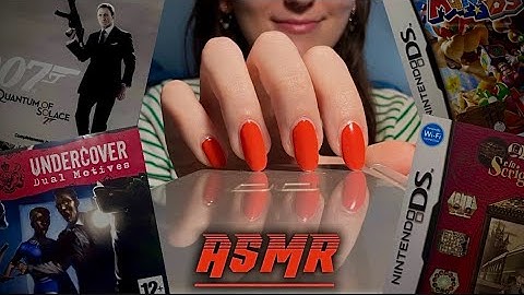 NINTENDO DS *Scratching, Tapping, Show & Tell* | ASMR ITA 🎮🇮🇹