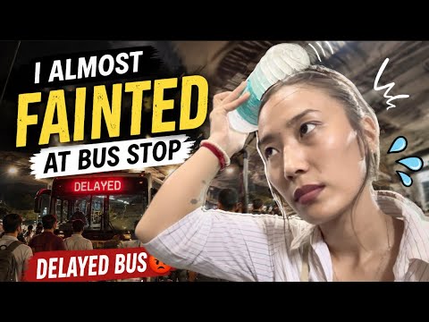 Nearly FAINTED😵‍💫💦 at bus stop | 4 hrs bus delay  #tibetanvlogger #tibetanyoutuber
