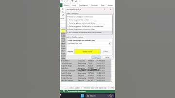 Highlight Active Row & Column #excel