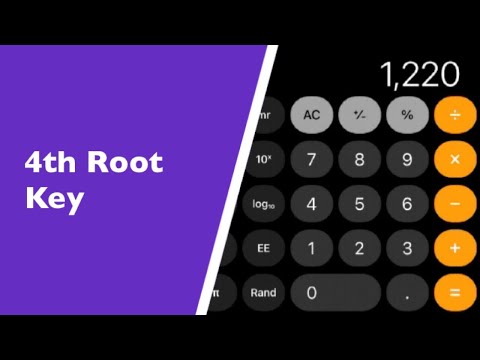 How To Work Out The Fourth Root On An Apple iPhone Using The Calculator Ap.