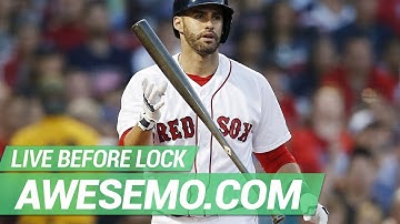 MLB DFS Live Before Lock - Sat 5/18 - DraftKings FanDuel Yahoo - Awesemo.com
