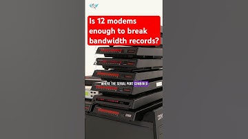 Is 12 modems enough to break dialup bandwidth records?