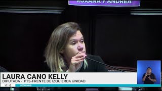 Laura Cano: "Cuando se trate la Ley Bases en el Senado debemos ser cientos de miles en las calles"