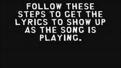 How to put lyrics on iTouch V.1.1.3 [With Software Upgrade]