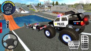 Impossible Police Monster Truck, Police Sport Car, Police Bike, Quad Bike Racing - Android GamePlay screenshot 2