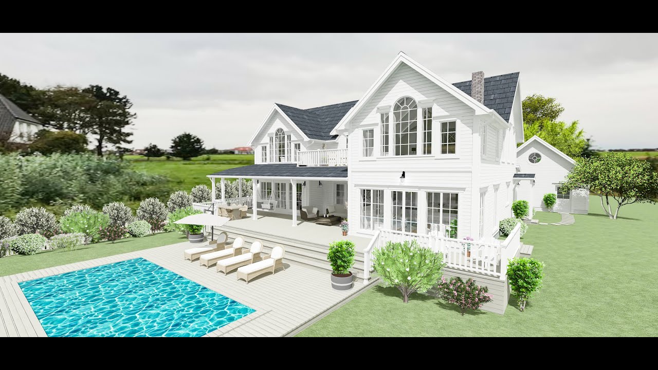 New England Villa am Wasser