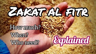 How much and to whom i need to give zakat al fitr ? All you need to know about zalat al fitr.