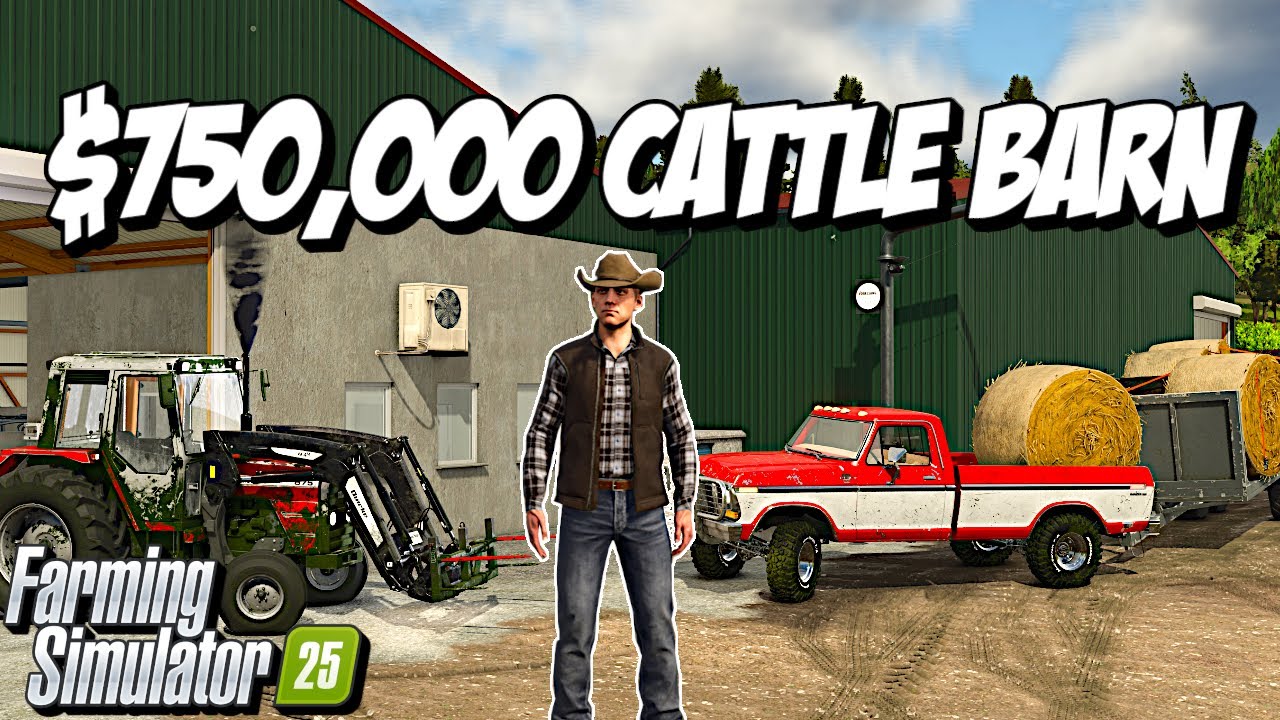 Building the Best Cattle Ranch in Farming Simulator 25 - YouTube