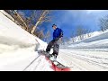 Snowboarding in my backyard