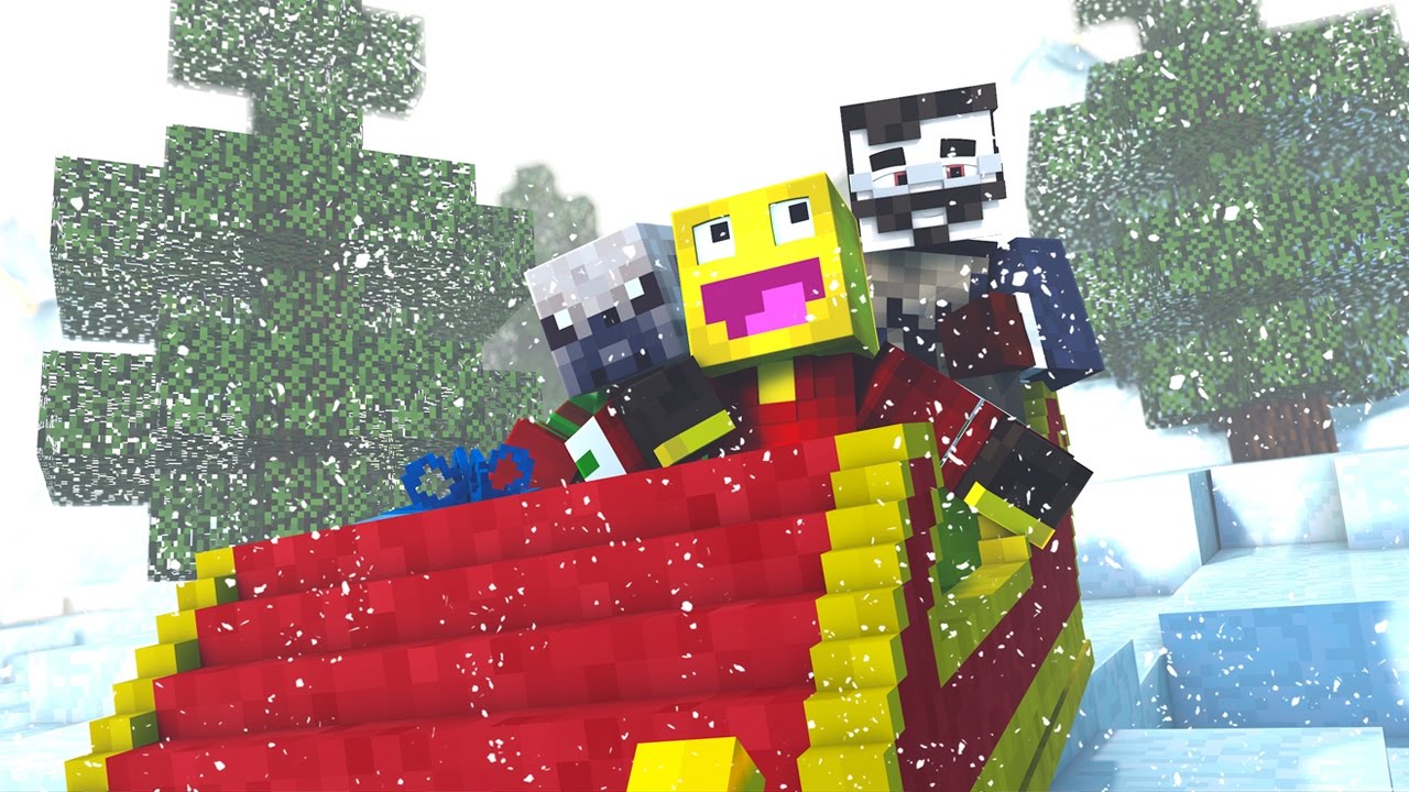 Minecraft GOING SLEDDING! (Minecraft Minigame) - YouTube