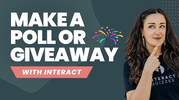 How to Make a Poll or Giveaway for Your Audience with Interact