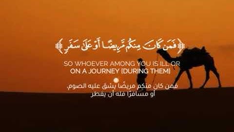 ||أياماً معدودات||🍂تلاوة قرآنيه بصوت القارئ شريف مصطفى🌙