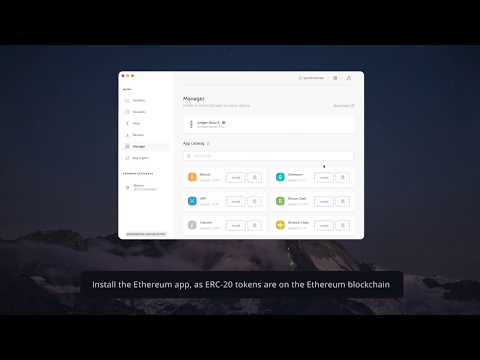 Manage your ERC20 tokens with Ledger Live (Desktop)