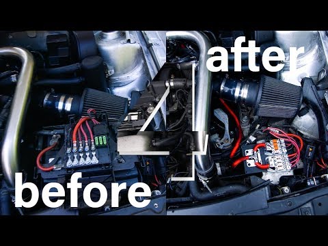 Relocating the battery in the MK4 GTI