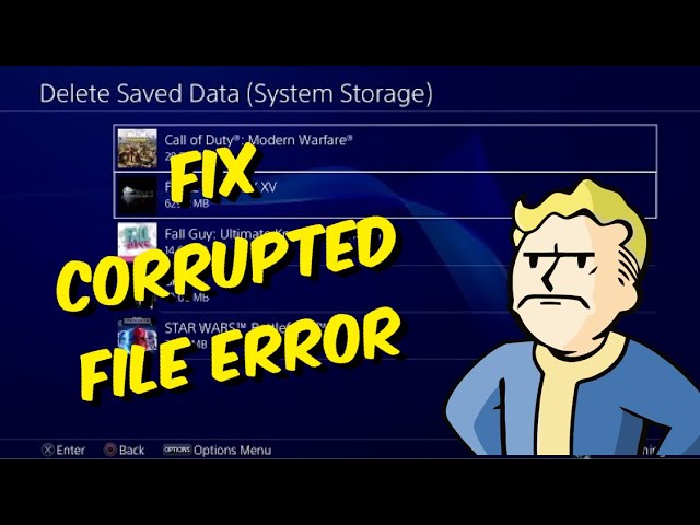 Help with a corruption error : r/playstation