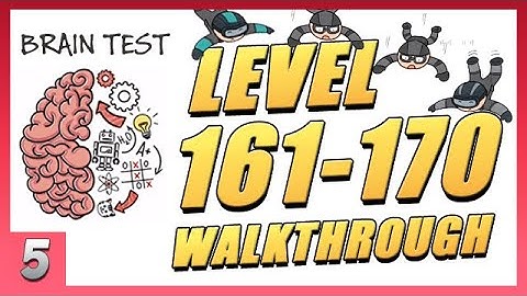 *NEW* Brain Test: Tricky Puzzles Answers Level 161-170 | Gameplay Ep.5