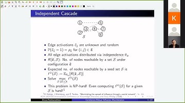 Correlation Robust Influence Maximization, by Divya Padmanabhan