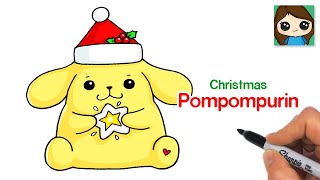 How to Draw Pompompurin Christmas Dog | Sanrio