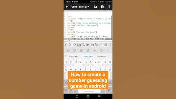 How to create a number guessing game in android.