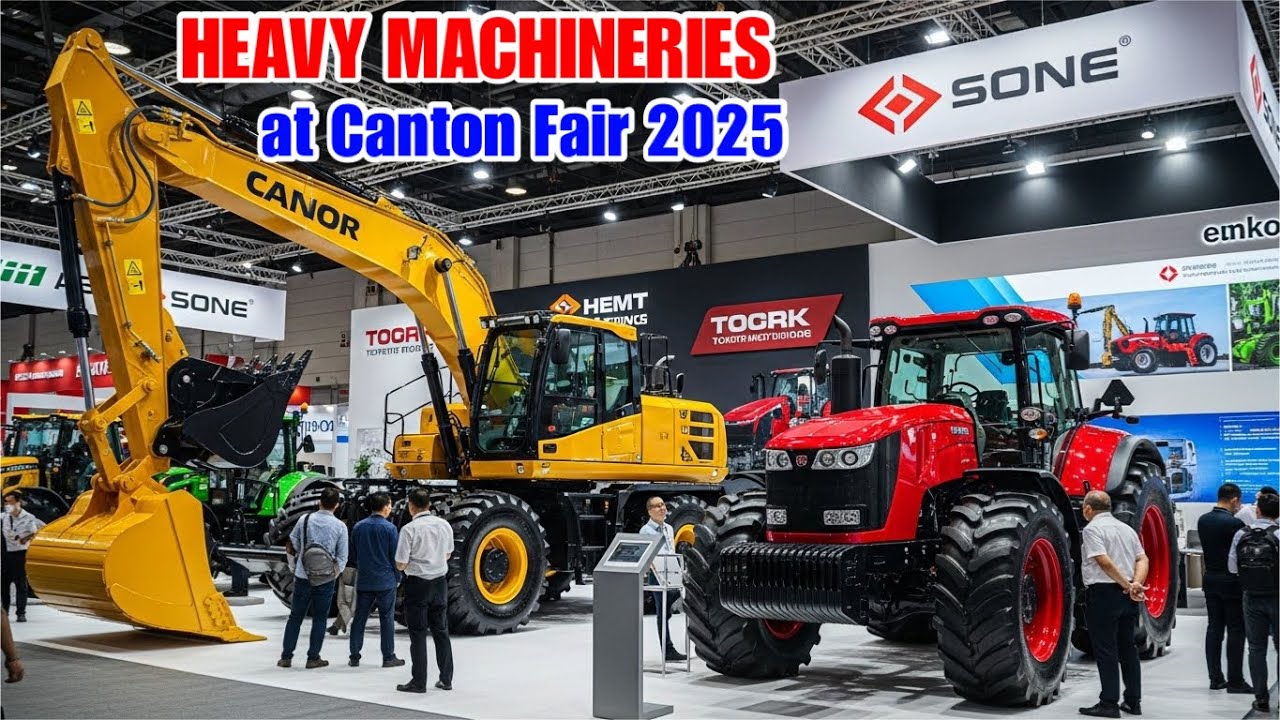 Heavy Construction / Farming Machineries and Tractors at the 2025 Canton Fair, Guangzhou China 🇨🇳