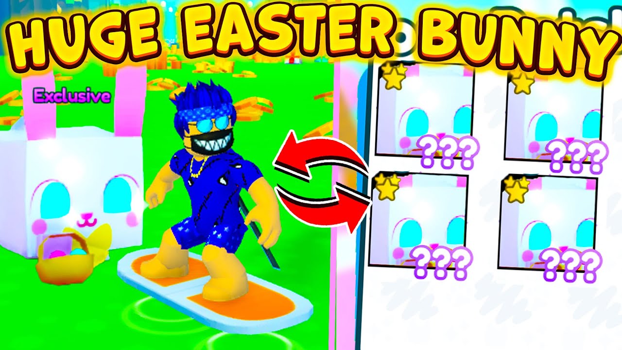 😍КАК ПОЛУЧИТЬ HUGE EASTER BUNNY В ПЕТ СИМУЛЯТОР Х • НОВОЕ ОБНОВЛЕНИЕ В PET SIMULATOR X СЛИВЫ