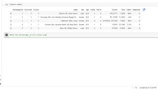 Show the percentage off Null Values Every Column in Dataframe Python