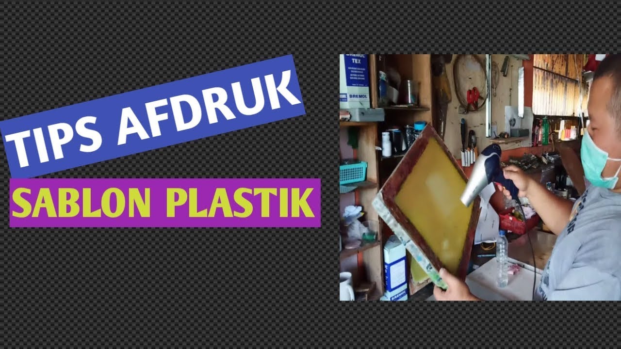  Cara  Afdruk  Sablon  Plastik  YouTube