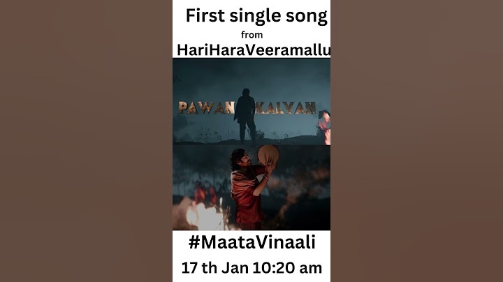 Maata Vinaali | 17th Jan 10:20 am | Pawan Kalyan | M.M Keeravani | A.M Rathnam |#hariharaveeramallu