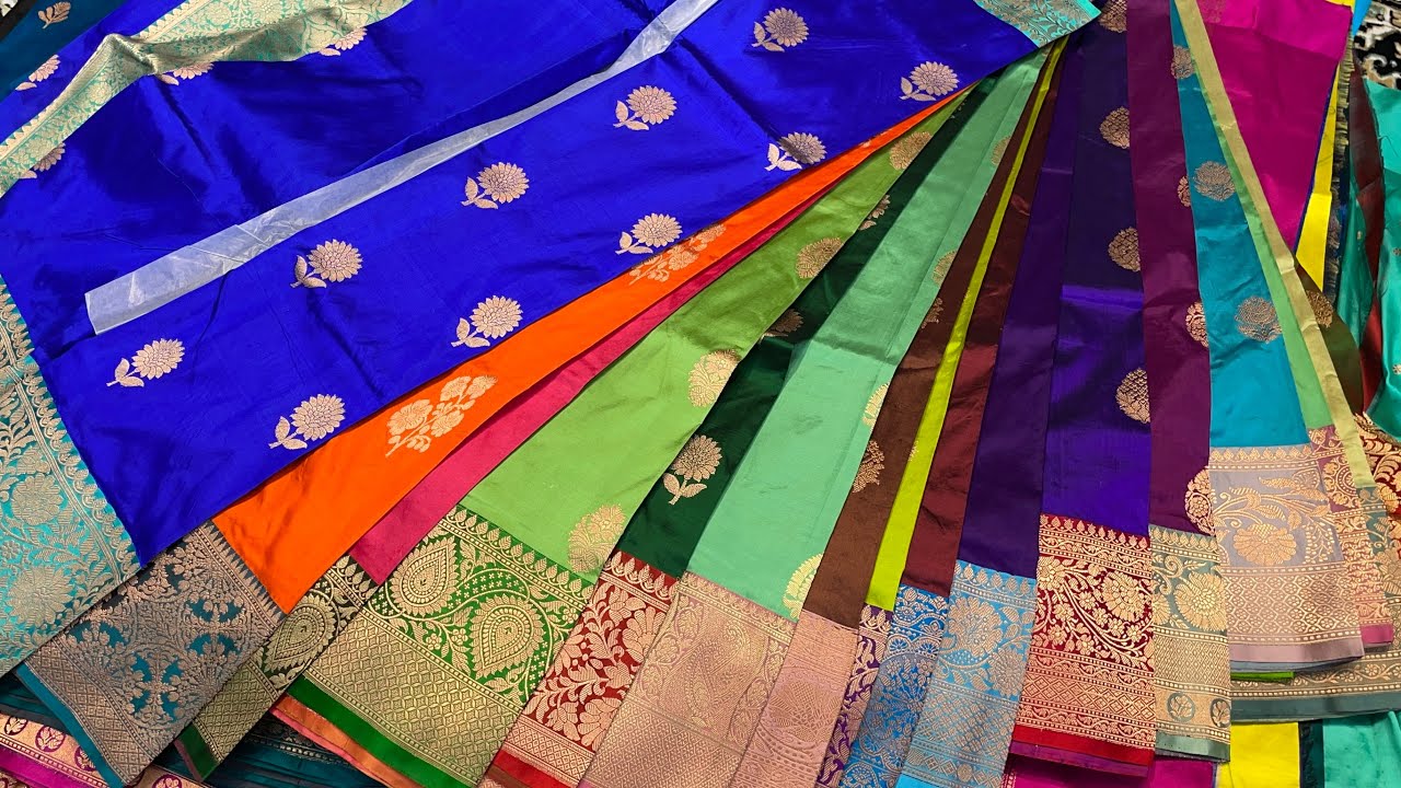 Festive collection pure Banarasi Katan Silk Handloom Authentic Pattu Sarees Mesmerising Colors
