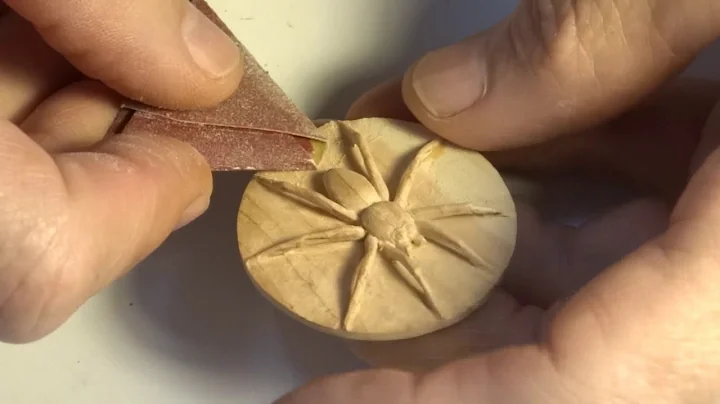 Carving A Wooden Wolf Spider