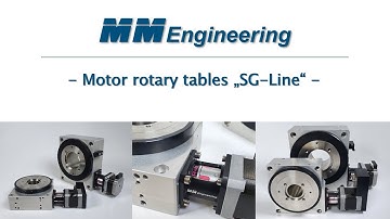 Motor rotary tables: Strength & power, even with heavy applications