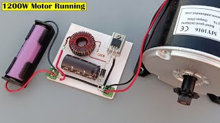3v to High Power DC to DC Boost 1200W motor running without IC by RJ EDIT ALL 40,031 views 6 months ago 5 minutes